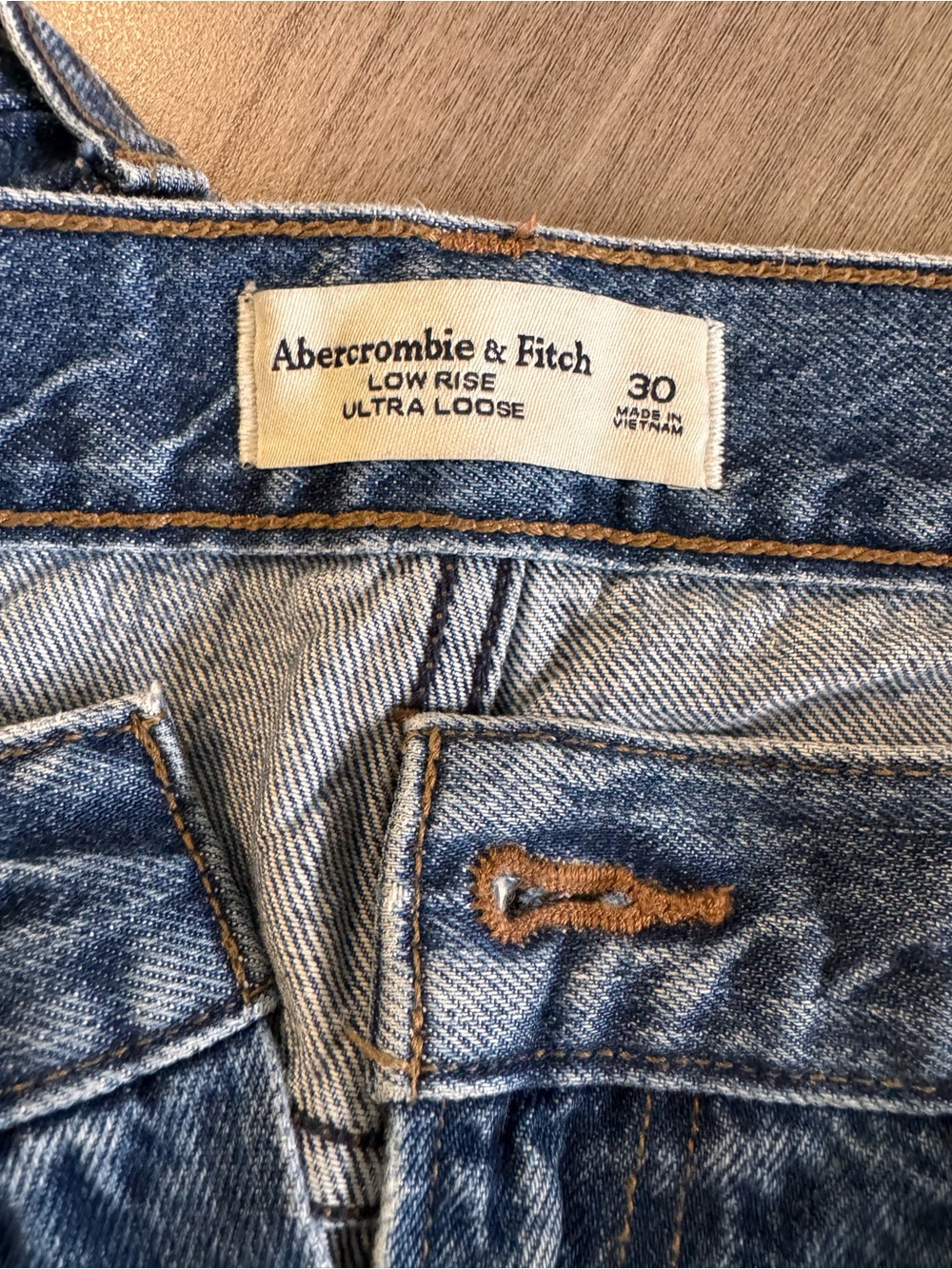 Abercrombie & Fitch Women's Blue Flare/Wide Leg Jeans